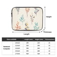 thumbnail image 2 of Leafs Vibrant Illustration Laptop Sleeve Bag Compatible With MacBook Air / Pro iPad MateBook Tablet Surface HP Lenovo Dell ASUS Acer Laptop Computer Protective Size: 13 inch, 2 of 5