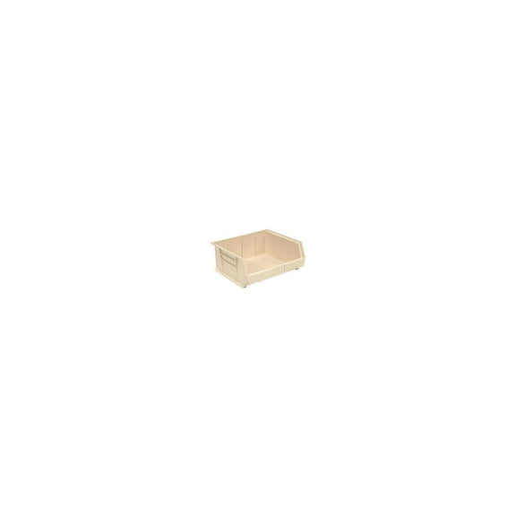 Global Industrial SB16147BG Plastic Hang & Stack Bin, Beige - 14.75 x 16.75 x 7 in.