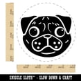 thumbnail image 2 of Pug Face Rubber Stamp for Scrapbooking Crafting Stamping - Large 1-1/4 Inch, 2 of 7