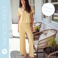 thumbnail image 5 of Hello Mello Snooze Fest Lounge Pajama Pants Soft Sleepwear Bottoms, Hello Sunshine (Women's), 5 of 8