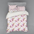 thumbnail image 2 of Ambesonne Floral Bedding Set 3 Pcs, Vintage Spring Scenery, Twin XL, Multicolor, 2 of 3