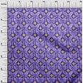 thumbnail image 3 of oneOone Velvet Purple Fabric Ikat Sewing Craft Projects Fabric Prints By Yard 58 Inch Wide, 3 of 4