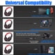 thumbnail image 3 of SY755MV Luminous Game Headphone Over-ear Gaming Headset con micrófono PC Gamer Auriculares de 3 Abanopi Auriculares, 3 of 7