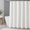 White-72"W x 90"L (Pack of 1), variant on 72x78 Long Shower Curtain Fog Blue 3d Embossed Half Bath