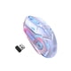 thumbnail image 1 of Kearding Ratón inalámbrico 4 marchas ajustable esmerilado silencioso 6 teclas 400 mAh 2,4 GHz 1200/1600/2400/3200 DPI ratón retroiluminación negro Cables de computadora Blanco, 1 of 6