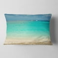 thumbnail image 2 of Designart 12" x 20" Blue Polyester Throw Pillow, 2 of 5