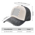 thumbnail image 3 of Men Women Black Polka Dot Pattern Baseball Cap Golf Dad Hat Adjustable Low Profile Cotton Hat, 3 of 7