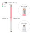 thumbnail image 2 of 2pcs Stylus Pens for Touch Screens Capacitive Stylus Universal Tablet Pen, Gradient Pink Green, 2 of 6