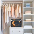 thumbnail image 6 of 40L Lidded Home Storage Bins Foldable Storage Box with Handle for Home Bedroom Closet, Mountain Leopard Printed, 6 of 7