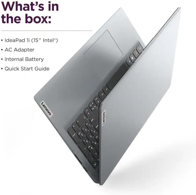 Lenovo Ideapad 1i 15.6" FHD Laptop, Intel Core i5 13th Gen 10-Core i5-1335U up to 4.6GHz, 12GB RAM, 1TB PCIe SSD, Windows 11 Pro,Gray/Hub