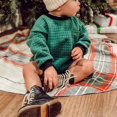 thumbnail image 3 of Baby Girl Boy Sweatshirt Bubble Romper Oversized Sweater Warm Winter Clothes, 3 of 6