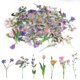 thumbnail image 1 of Pengxiaomei 80 piezas de stickers de flores naturales para scrapbooking, 1 of 6