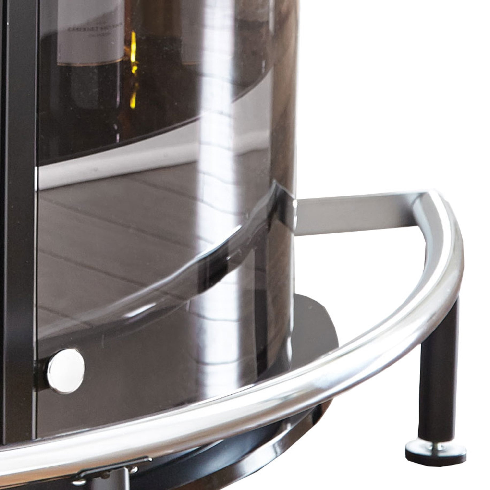 Steve Silver Ariana Contemporary Home Bar with Stemware Holder, Black