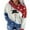 RED, variant on Women's Christmas Long Sleeve Tops Tshirts Snowman Button Print Hooded Pullover Casual Sweater Holiday Graphic Tees Blouses