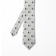 thumbnail image 2 of Necktie, Cartoon Animal Leafy Branches, 3.7", Grey Multicolor, by Ambesonne, 2 of 4