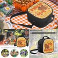 thumbnail image 5 of KUIFORTI Orange Capybara Backpack with Lunch Box for Girls, 4Pcs Kids School Bag Set with Pencil Pouch Water Bottle Sleeve, Bright Fashion Bookbag for Elementary Primary Middle School, 5 of 6