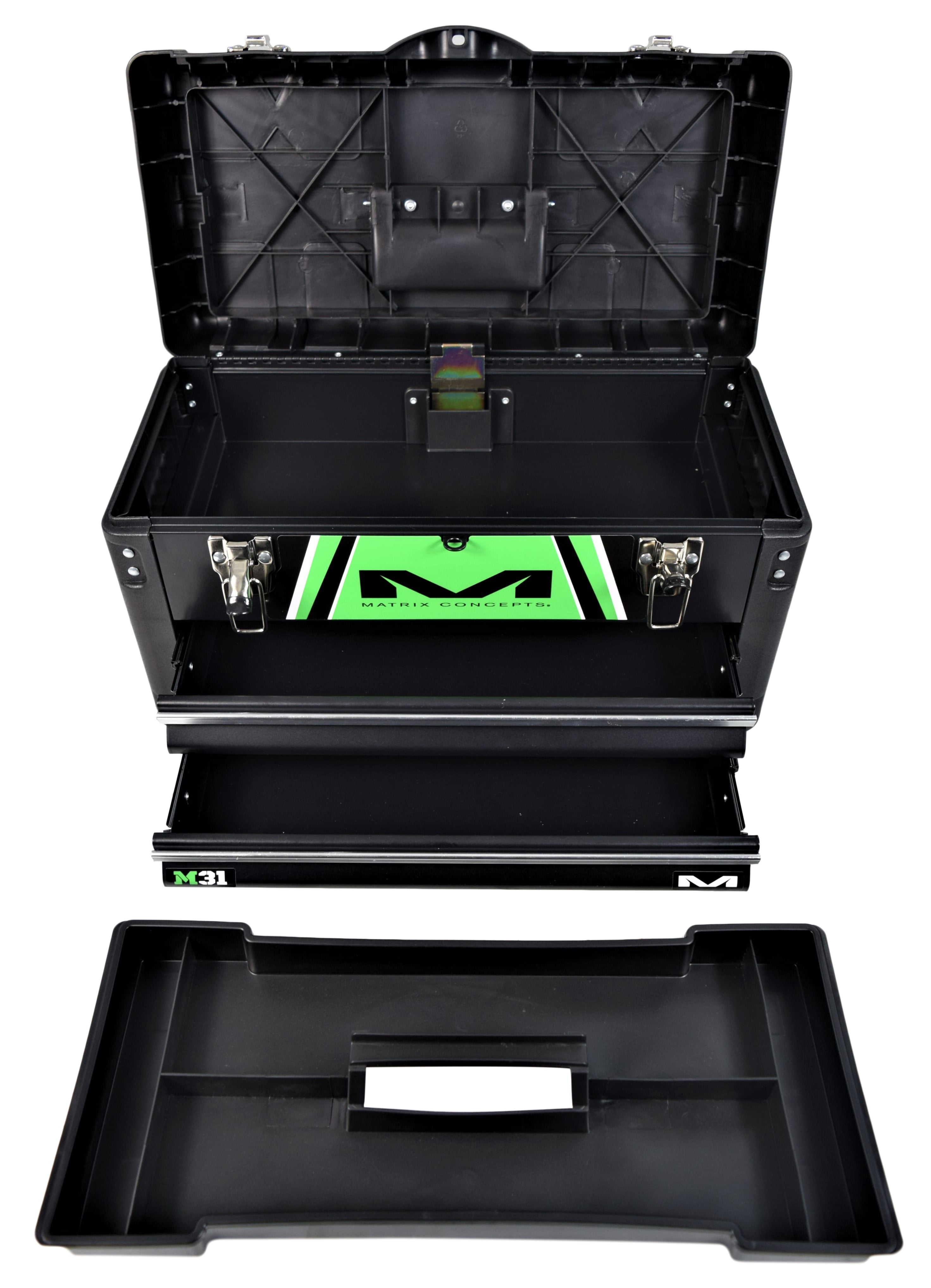 Matrix Concepts M31-405 M31 WORX 2 Drawer Tool Box Black ...