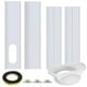 thumbnail image 1 of Kit de aire acondicionado con puerta corredera, aire acondicionado con puerta corredera, aire acondicionado portátil, kit de ventilación para ventana, acabado de lujo, 1 of 7