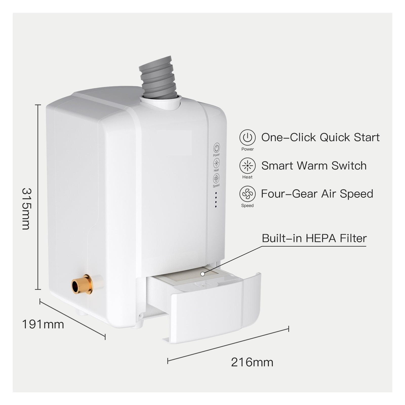 Bathroom Hands Dryer 2 In 1 Design, Automatic Hand Washing And Drying Machine, Bathroom Faucets Air Tap Powerful Hand Dryer ,Power as an Elephant