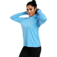 thumbnail image 4 of NELEUS Womens UPF 50+ Workout Long Sleeve Shirt Sun Protection Breathable Hooded with Thumb Holes,Blue,US Size L, 4 of 6