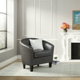 thumbnail image 2 of OSP Home Furnishings Ethan Fabric Tub Chair with Dark Espresso Wood Legs, 2 of 4