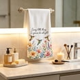 thumbnail image 2 of Hyknon 2 Pack Hummingbird Floral Hand Towels, Soft Absorbent Face Towel, Quick Dry, Lightweight, Spring Farmhouse Decor for Kitchen Bathroom Gift Supplies, 15.7x23.6 Inch, 2 of 2