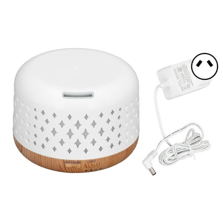 

300ml Aromatherapy Diffuser Humidifier 8W 0.5A 35db Silent Auto Off Wood Grain Humidifier with 7 LED Color Light 100240V AU Plug