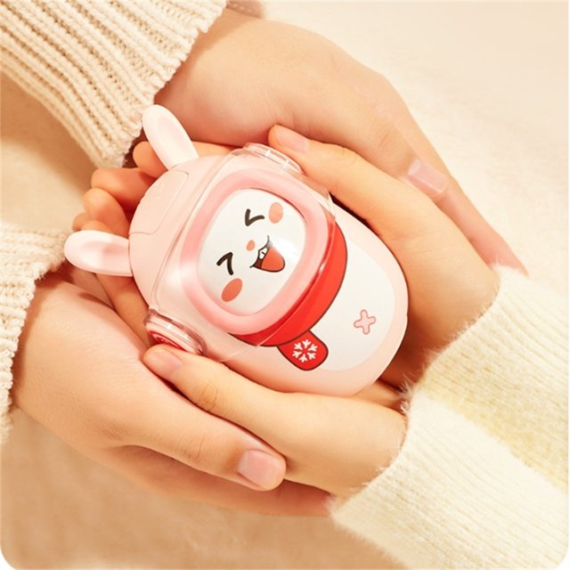 Boreal Craft ! Adorable Cartoon Space Rabbit Transform Hand Warmer & Power Bank Winter Idea Heat Max Hot Hand Warmers Heat Pack Reusable Click Hot Hand Warmers Heat Warmers for Body Hot Cold Packs Gel