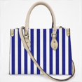 thumbnail image 2 of Aesthetic Dark Blue And White Vertical Cross Body Bags For Women Small Leather Female Handbags Fashion Top-Handle Totes, 2 of 4