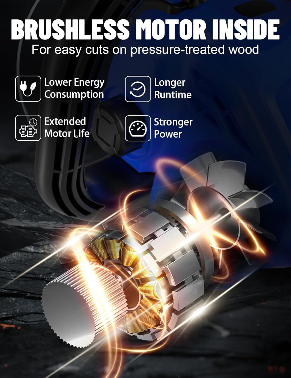 12" Chainsaw, Cordless battery Chainsaw with 4.0Ah Batteries , Electric Chainsaw with Tool-Free Chain Tensioning, Automatic Lubrication, Power Chain Saw for Wood Cutting Tree Trimming