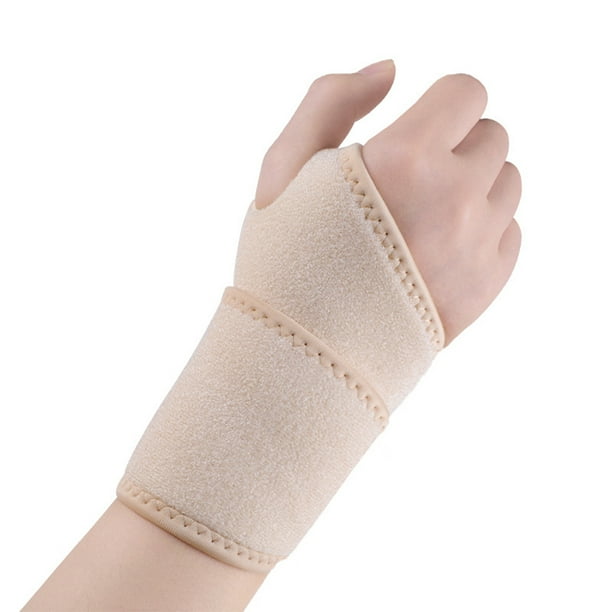 Advancent Munequera ajustable Entrenamiento de gimnasia Ferula Tunel Deporte Esguince Compresion Autoadhesivo Brace Fitness Baloncesto Ropa Deportiva Zapatos Color de piel Walmart en linea