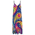 thumbnail image 4 of Vibrant Paisley Pattern Colorful Floral Design Sleeveless Dress for Women Clothing Female Women's Summer Skirt, 4 of 7