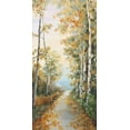 thumbnail image 2 of Watts, Eva 11x18 White Modern Wood Framed Museum Art Print Titled - Path in the Forest, 2 of 4