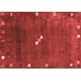 thumbnail image 1 of Ahgly Company Indoor Rectangle Abstract Red Contemporary Area Rugs, 6' x 9', 1 of 4