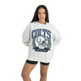 thumbnail image 2 of Women's Gameday Couture Gray Indianapolis Colts Heritage Premium Fleece Pullover Sweatshirt, 2 of 5
