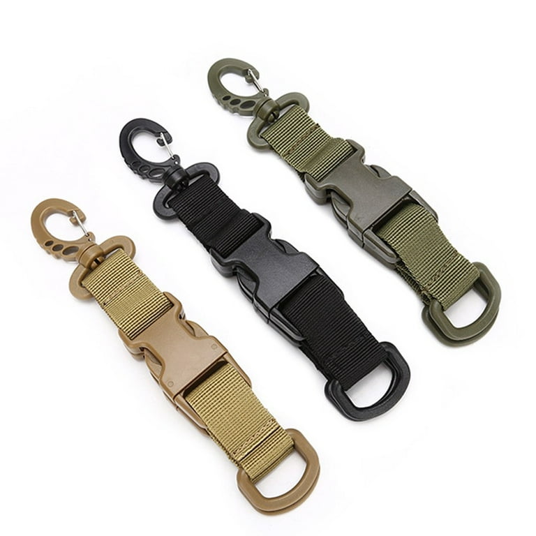 Outdoor Carabiner Webbing Backpack Clips Buckle Belt D-Type Hanging Key Ring