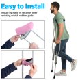 thumbnail image 2 of Universal Crutch Underarm Pad and Hand Grip Covers, Pink, 2 of 4