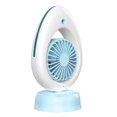thumbnail image 1 of Usb Rechargeable Mini Portable Handheld Desktop Mist Spray Fan Air Cooler Blue, 1 of 5