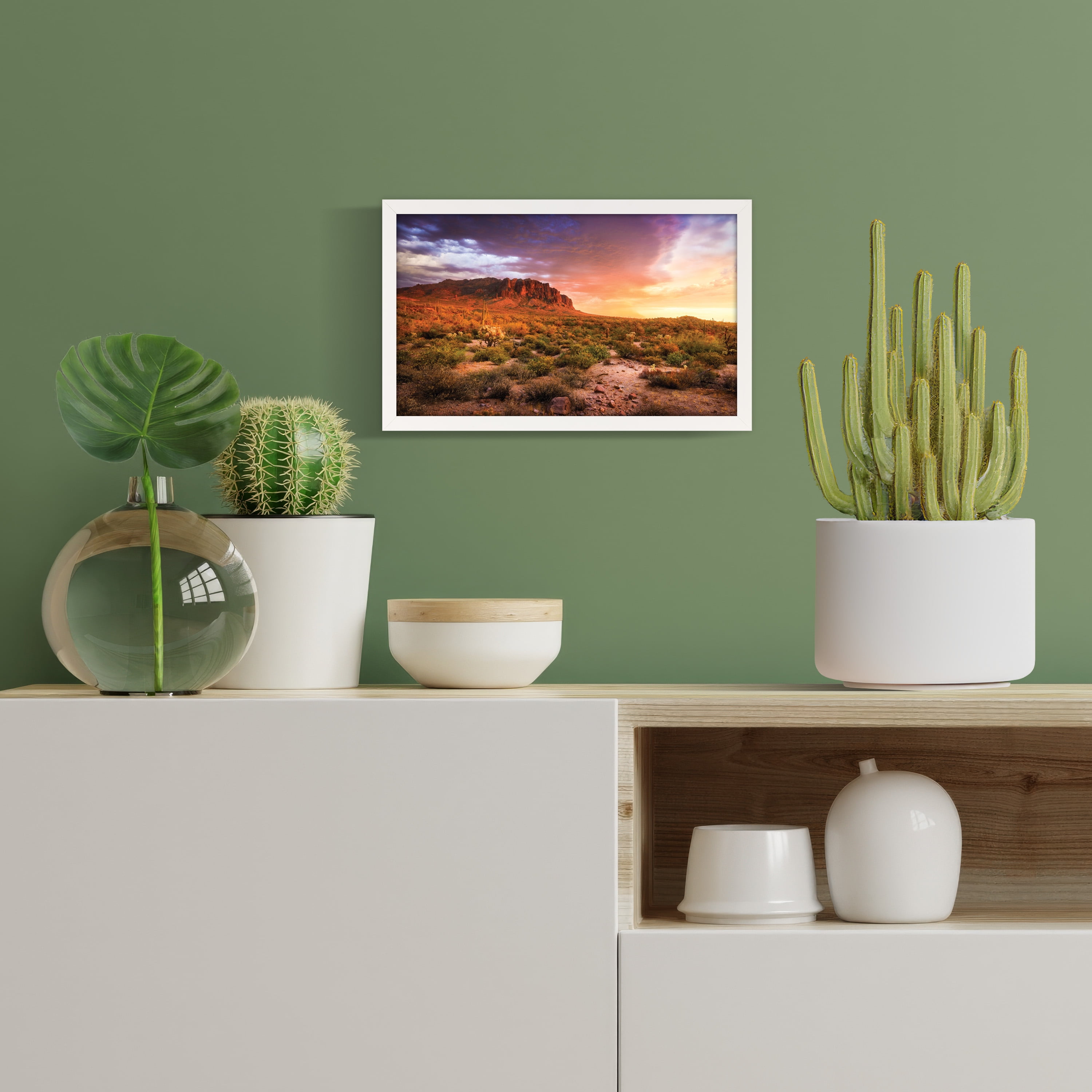 Snap 8.5"x14" Wood Wall Poster Frame, Double Mat, Wall Mount Display - White