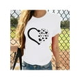 thumbnail image 1 of Camisetas De Manga Corta Para Mujer, Camisetas De Verano Para Oficina, Camping, ComprasBabysbule Women's Summer Tops Fashion Women Valentine's Day Print Short Sleeve T-shirt Novelty GraphCamisetas d, 1 of 5