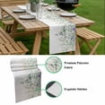thumbnail image 5 of Eucalyptus Leaves Table Runner - 108 Inch Long, Kitchen Dining Table Runner Dresser Scarves, Sage Green Weeping Summer Botanical Farmhouse Decor for Coffee Tables Wedding Party Banquet, 5 of 8