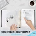thumbnail image 2 of Enday Sheet Protectors A4 Size Heavy Duty Plastic Sleeves for 3 Ring Binder Quality School and Office Supplies (100 pcs), 2 of 7