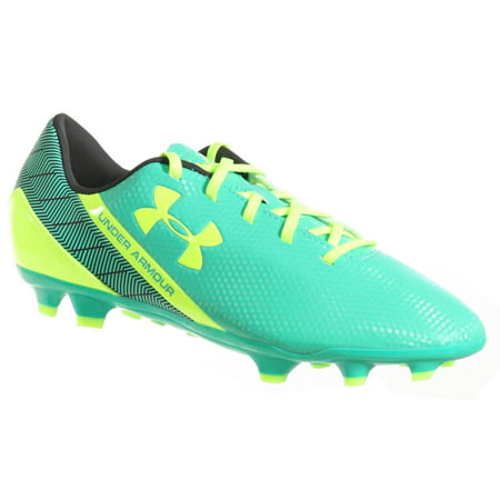 UNDER ARMOUR MEN'S SF FLASH FG SOCCER CLEATS EMERALD FLASH YELLOW BLACK (Best Soccer Cleats Under 100 2019)