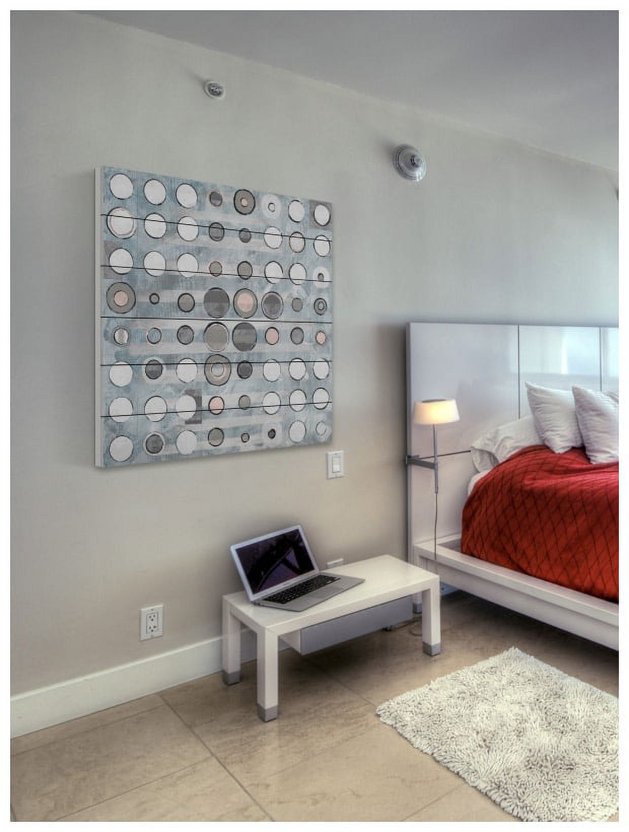 Marmont Hill Inc Marmont Hill - Uplifting Dots Print on White Wood