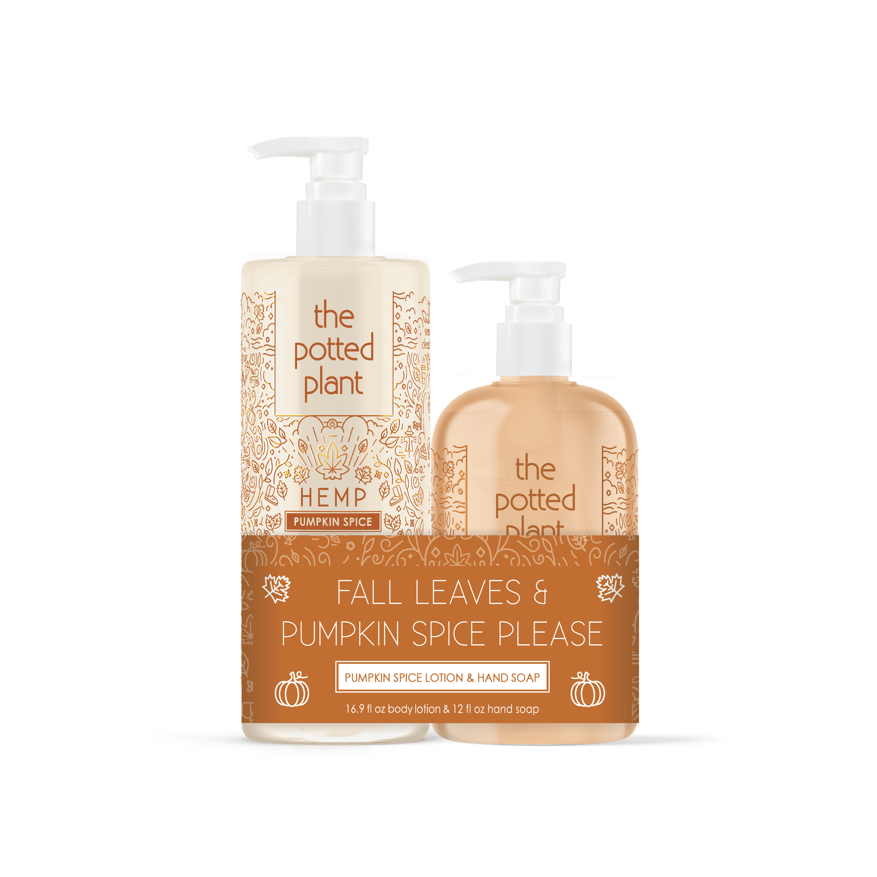 The Potted Plant Pumpkin Spice Lotion and Hand Soap Duo Bundle 16.9 fl