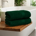 thumbnail image 2 of Ample Decor Hand Towel Set of 2 100% Cotton 18X28 inch - Christmas Green, 2 of 6