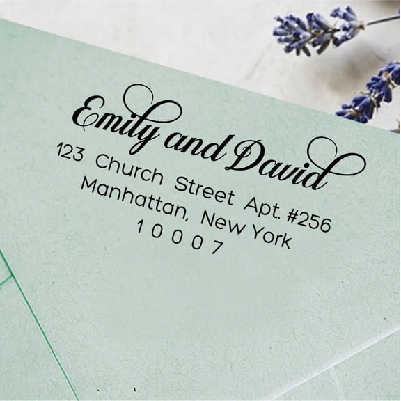 Personalized Return Family Address Stamps Proposal Idea Gift Wedding Invites Self Inking Custom Stamp