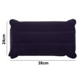 thumbnail image 2 of Almohada inflable para acampar, almohada de viaje, almohada de aire de tela flocada para mayor comodidad, 2 of 5