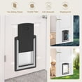 thumbnail image 2 of Cat Door for Door, All-Stainless Steel Frame Cat Door with Double Soft Flaps and 2 Sliding ABS Panels for Doors, Easy to Install, Perfect for Cats and Small Dogs Under 15 LBS, Black, 2 of 5