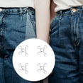thumbnail image 3 of EeaseCA 4 Ensembles Boucles de Réglage de Taille Boutons de Pantalon Réglables Boucles de Taille Sans Clou Jeans, 3 of 8